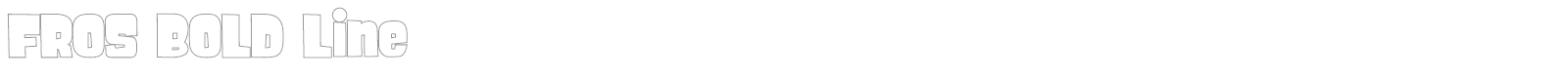 Fros Bold font preview